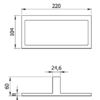CORINTO Series Black Rim Towel Rack